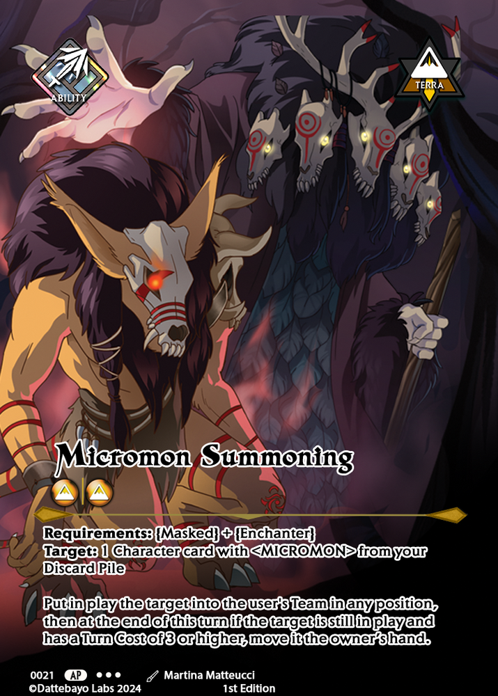 Micromon Summoning A0021 1st Edition Full Art