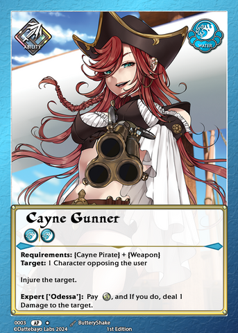 Cayne Gunner A0003 1st Edition