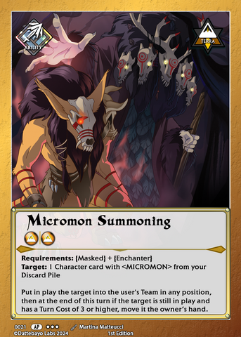 Micromon Summoning A0021 1st Edition