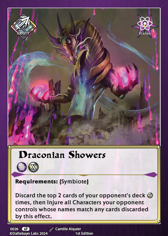 Draconian Showers A0026 1st Edition