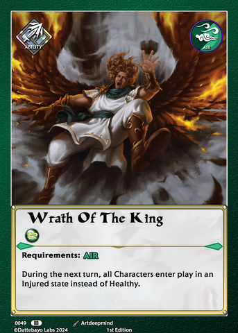 Wrath of the King A0049 1st Edition