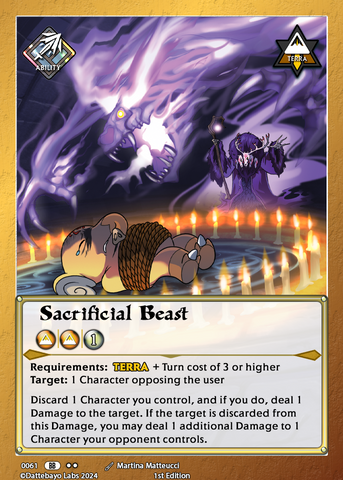 Sacrificial Beast A0061 1st Edition