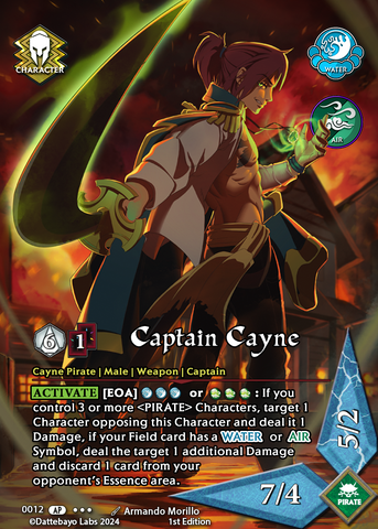 Captain Cayne C0012 1st Edition Full Art
