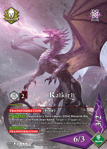 Raikiri C0065 1st Edition Legendary