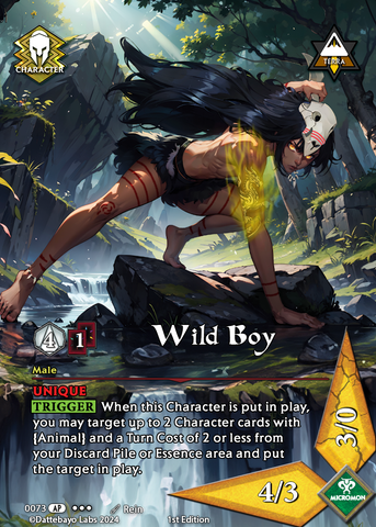 Wild Boy C0073 1st Edition Full Art
