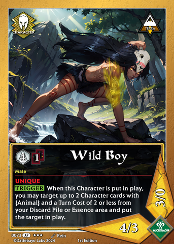 Wild Boy C0073 1st Edition