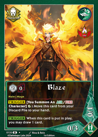 Blaze C0135 1st Edition