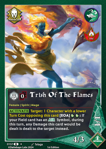 Trish Of The Flames C0137 1st Edition