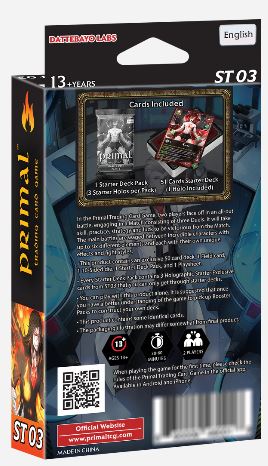 Primal TCG 1st Edition Zoltan Strike Starter Deck ST03