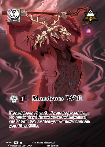 Monstrous Will S0019 1st Edition Full Art