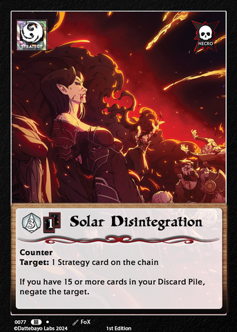 Solar Disintegration S0077 1st Edition