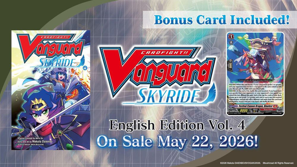 Cardfight Vanguard VGE "Skyride" Manga VOL 4 with PROMO