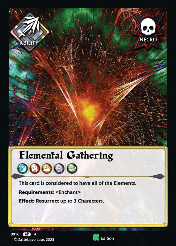 Elemental Gathering A0016 Kickstarter Edition