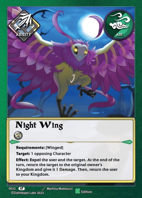 Night Wing A0022 Kickstarter Edition