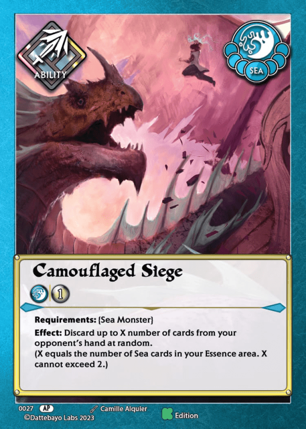 Camoflaged Siege A0027 Kickstarter Edition