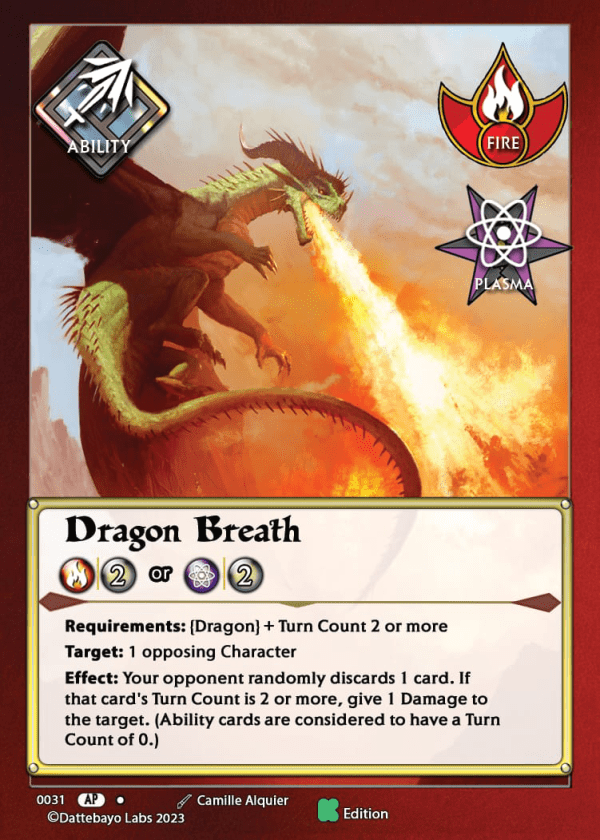 Dragon Breath A0031 Kickstarter Edition