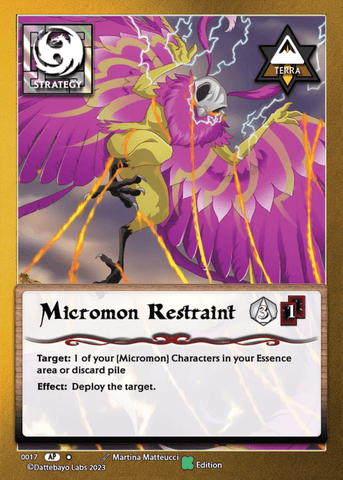 Micromon Restraint S0017 Kickstarter Edition